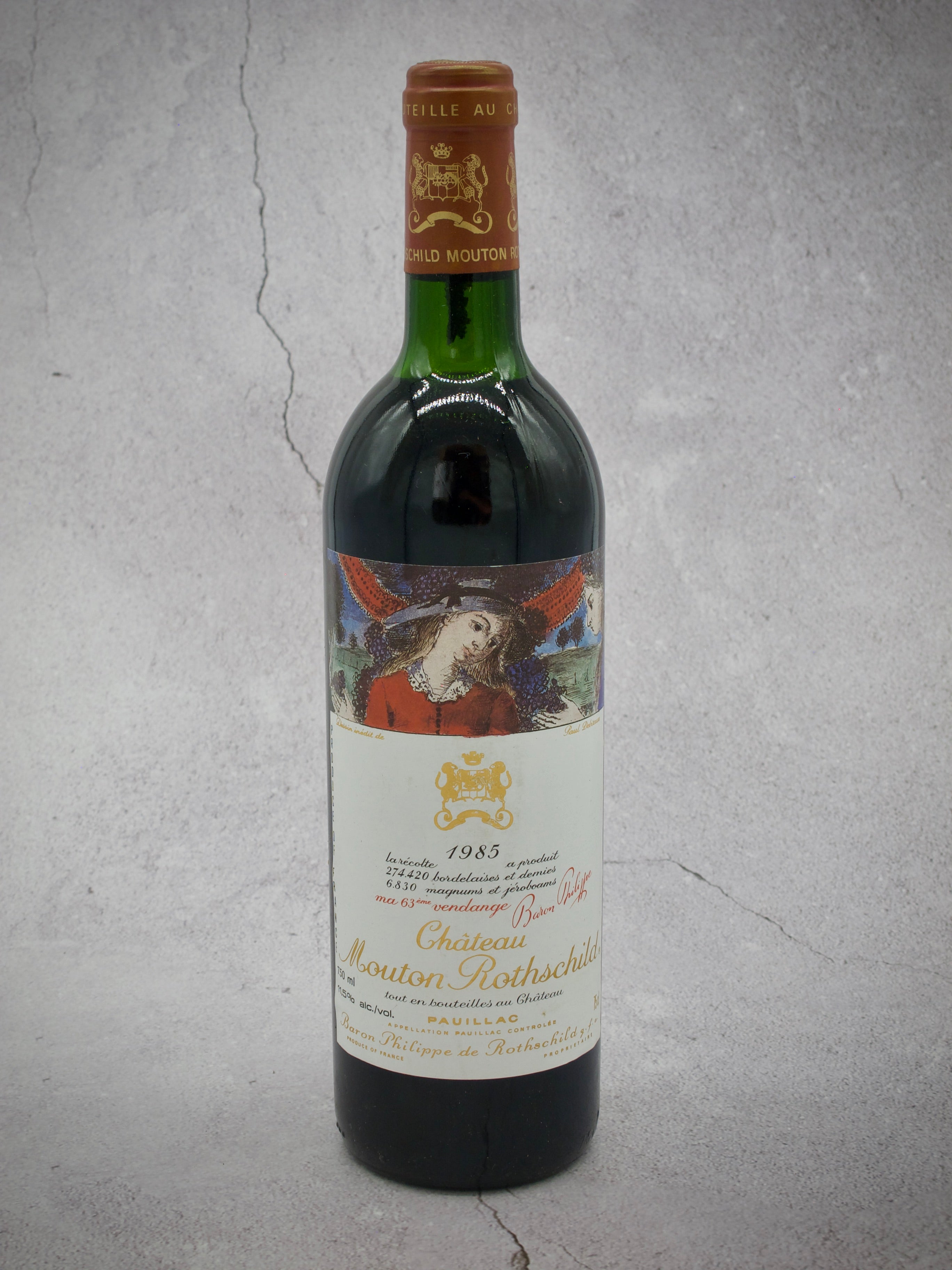 Chateau Mouton Rothschild, Pauillac 1er Grand Cru Classe, 1985