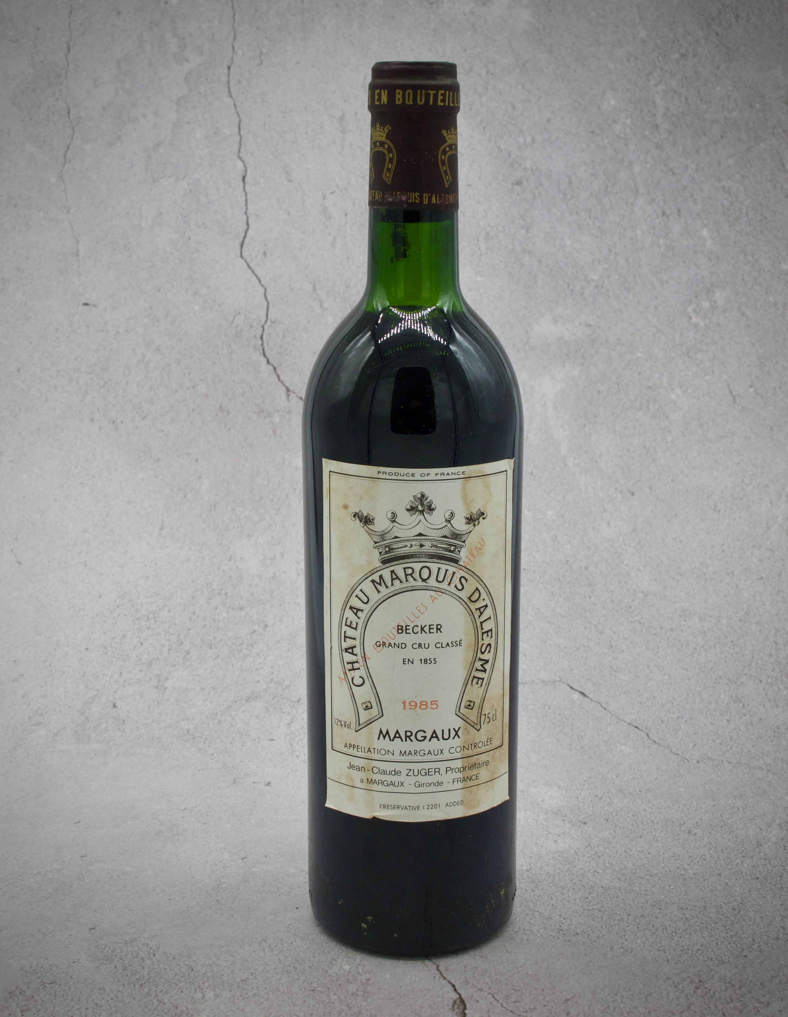 Chateau Marquis d'Alesme Becker, Margaux 3eme cru classe Chateau Marquis d'Alesme Becker, Margaux 3eme cru classe