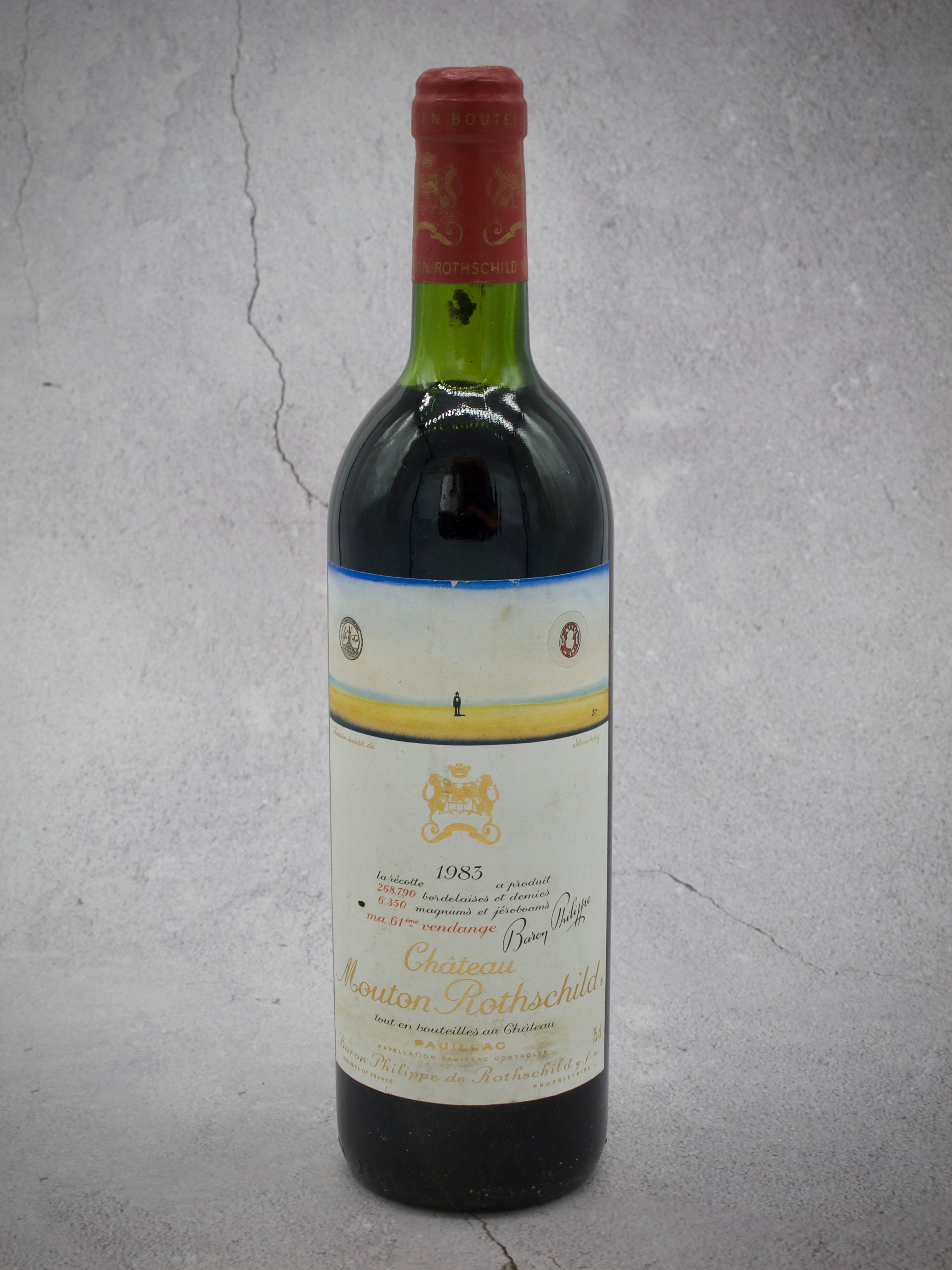 Cote Château Mouton Rothschild 1er Grand Cru Classé 1983 Cote Château Mouton Rothschild 1er Grand Cru Classé 1983