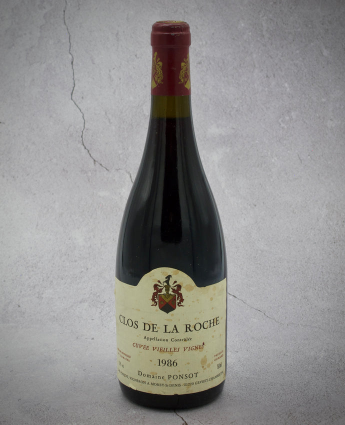 Domaine Ponsot, Clos de la Roche Cuvee Vieilles Vignes Grand Cru, 1986