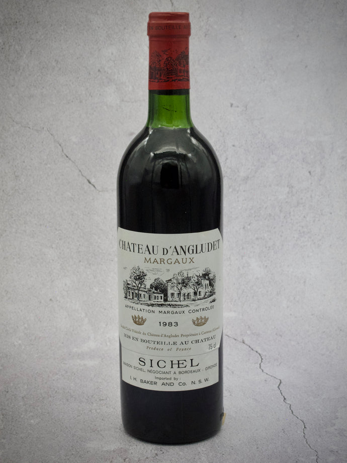 Chateau D'Angludet, Cantenac Margaux Cru Bourgeois Exceptionnel, 1983